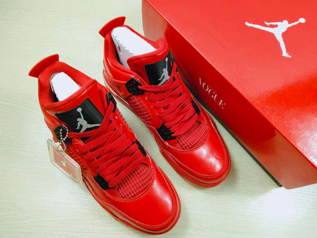 Air Jordan 4 Singles Day Sneakers in Red AV3914-600 - product image from the listing.
