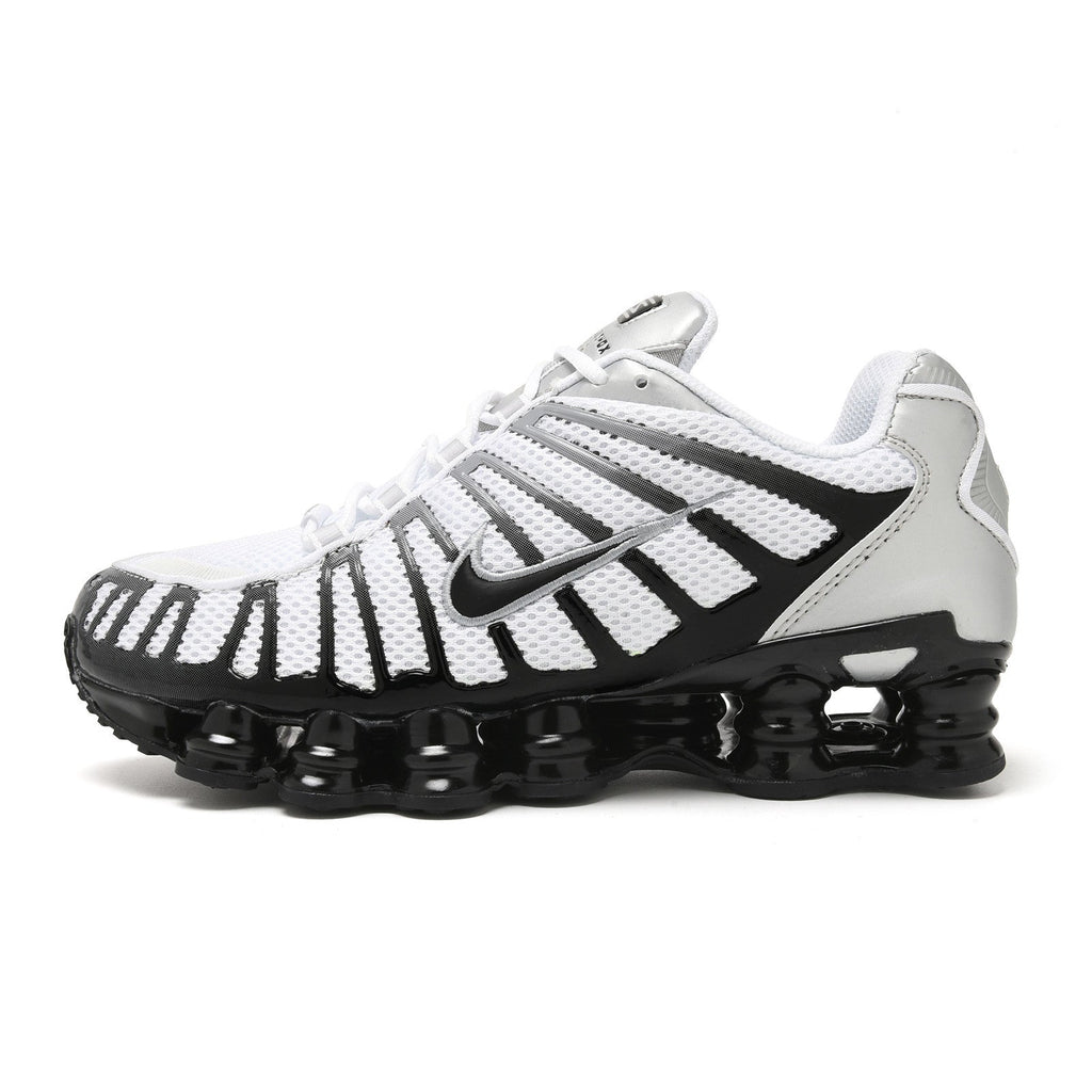 White and Red Nike Shox TL Sneakers - product image from the listing.