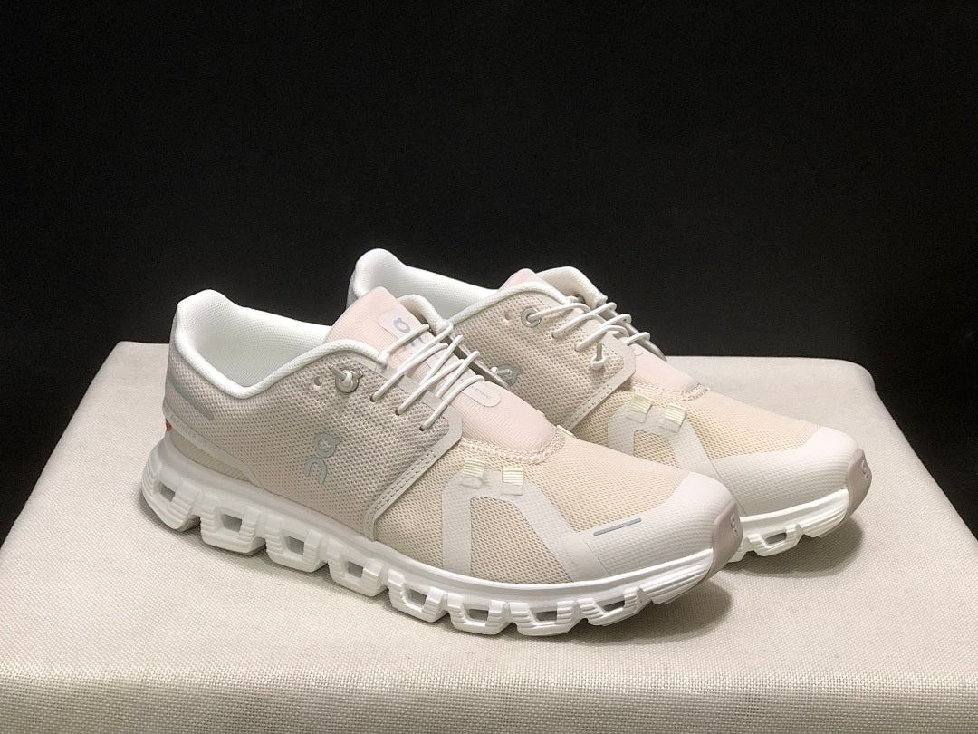 Pearl White On Cloud 6 Sneakers - product image from the listing.