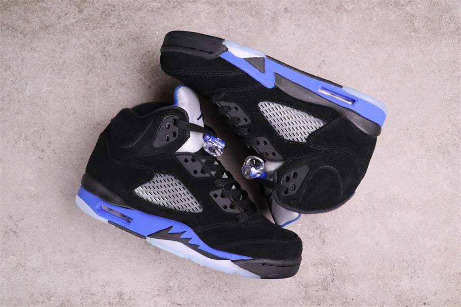 Air Jordan 5 Stealth 2.0 Sneakers in Black Blue CT4838-004 - product image from the listing.