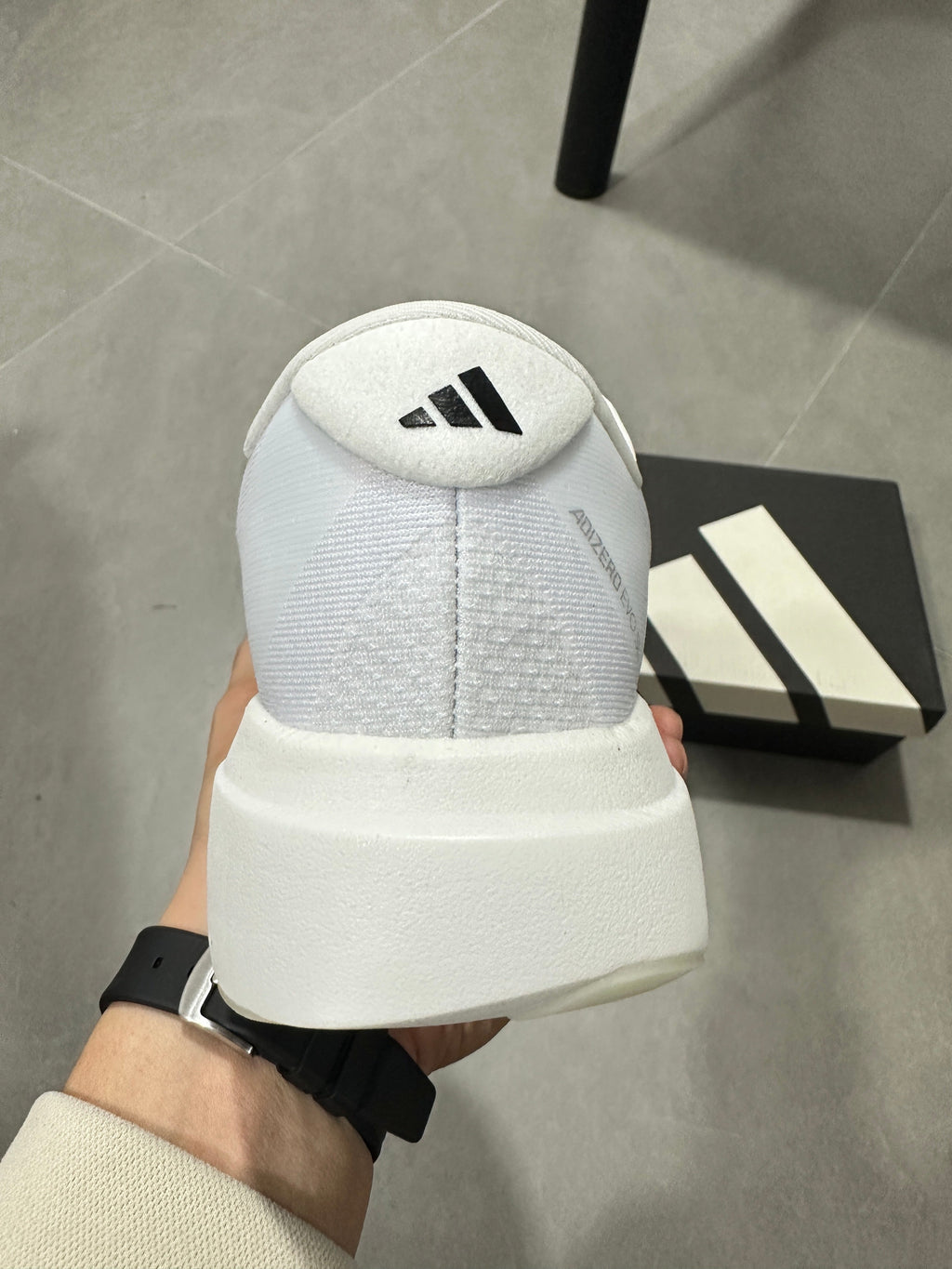 adidas Lightstrike Pro Running Shoes in White Black JH6206 - product image from the listing.