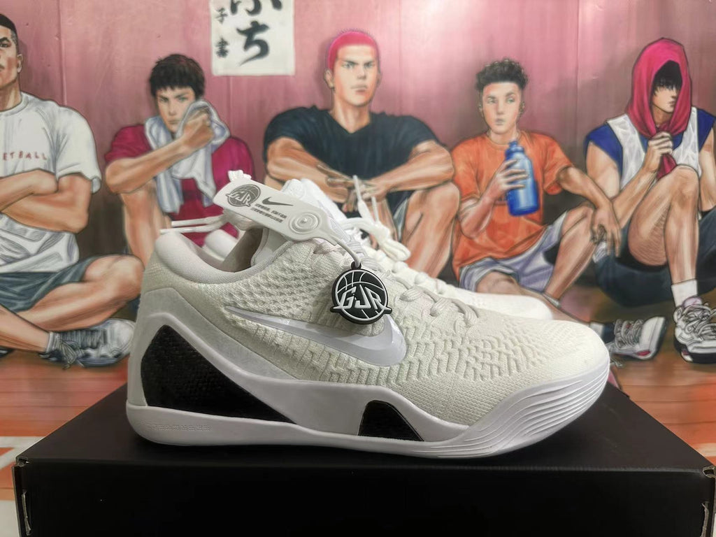 Nike Kobe Basketball Shoes in White Black - product image from the listing.