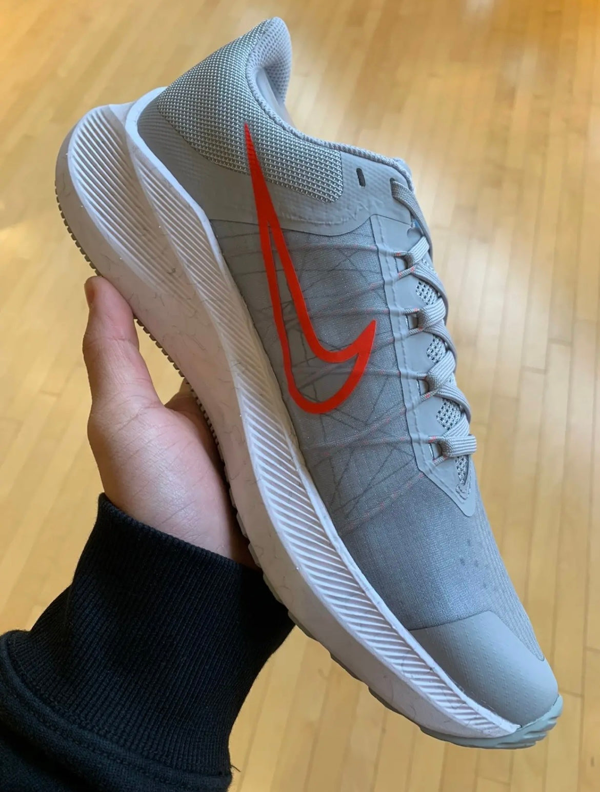 Nike Zoom Winflo 8 Running Shoes in Gray CW3419-004 - product image from the listing.