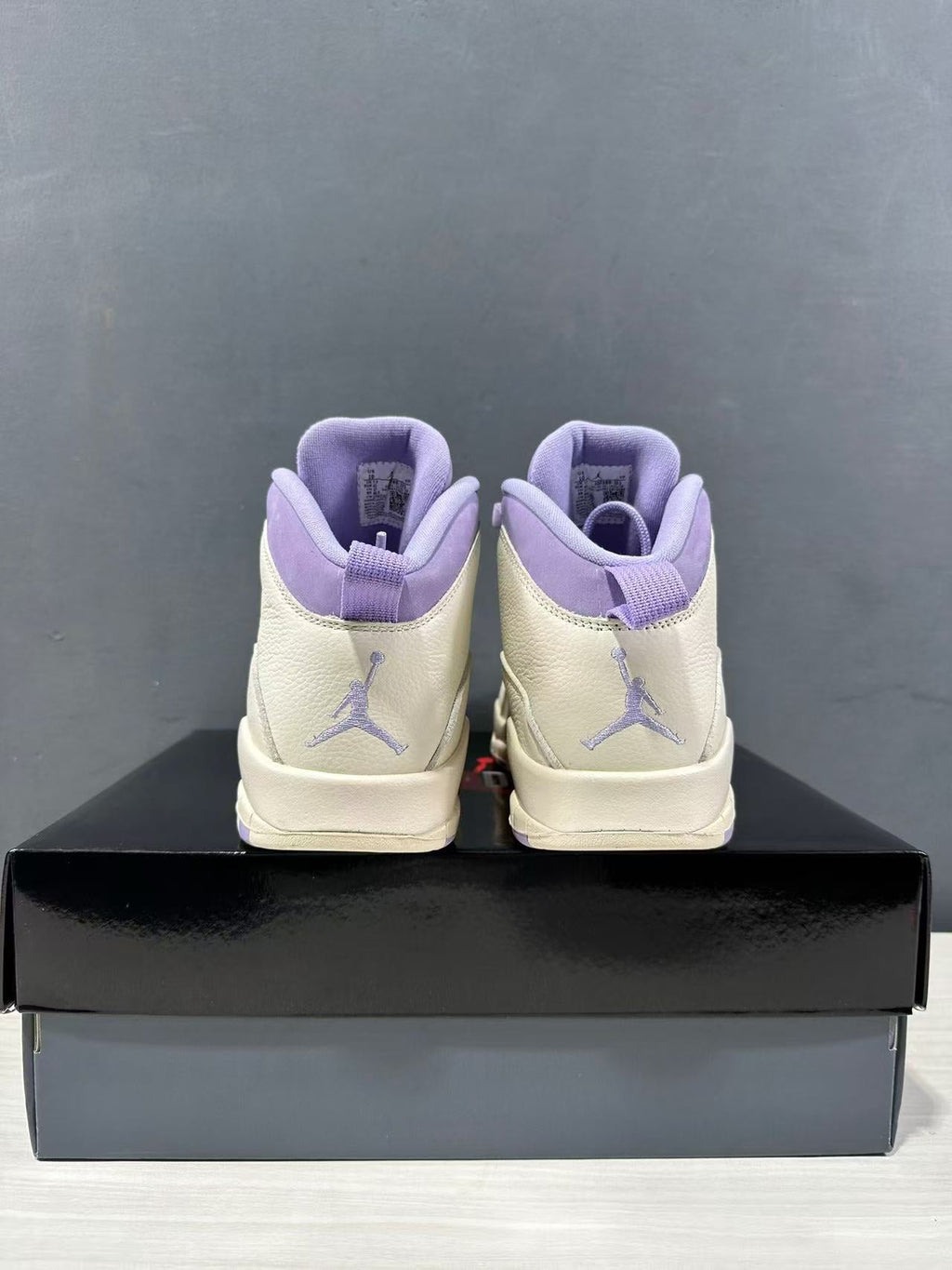 Air Jordan 10 Hydrangeas Sneakers White Purple IQ0388-101 - product image from the listing.