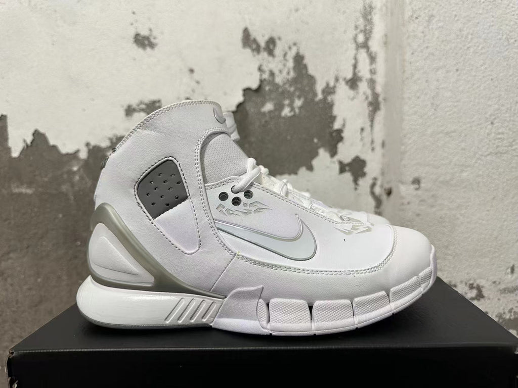 Nike Zoom Kobe 2K5 FTB White High-Cut Basketball Shoes - product image from the listing.