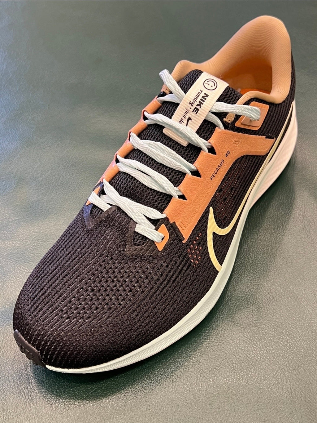 Nike Air Zoom Pegasus 40 Running Shoes in Black Yellow FQ6852-081 - product image from the listing.