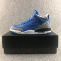 Air Jordan 3 Blue Elephant Print Sneakers - product image from the listing.