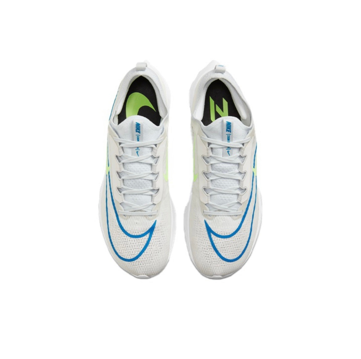 Nike Zoom Fly 4 Running Shoes in White Yellow CT2392-100 - product image from the listing.
