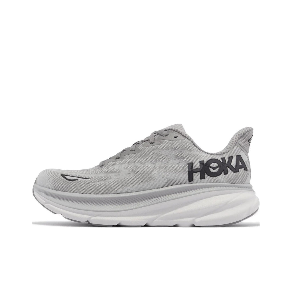 HOKA Clifton 9 Running Shoes in Gray - product image from the listing.