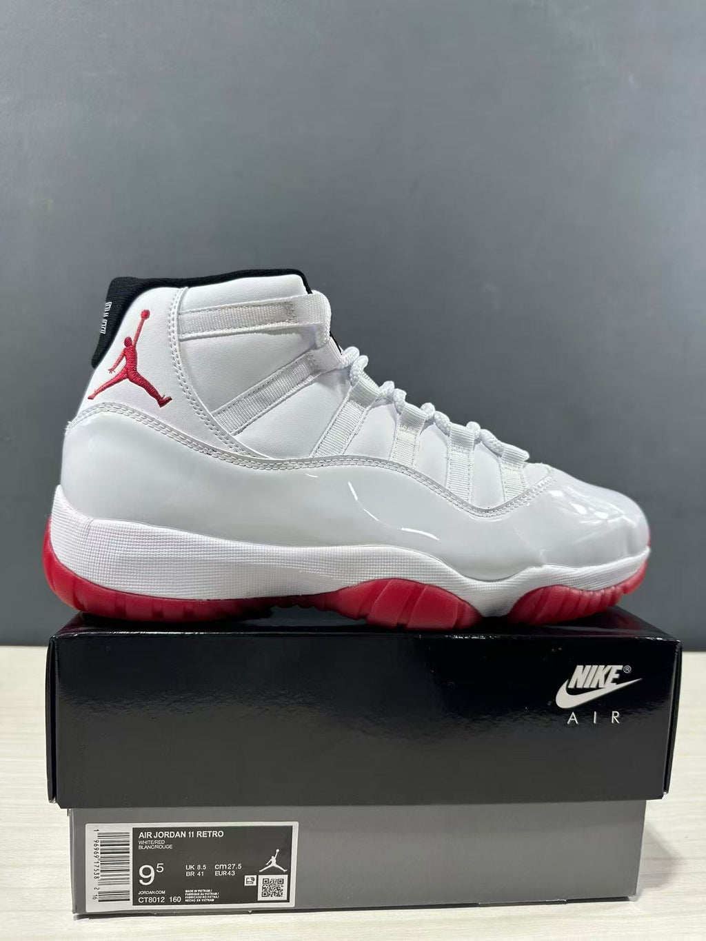Air Jordan 11 Retro Low White Red CT8012-160 - product image from the listing.