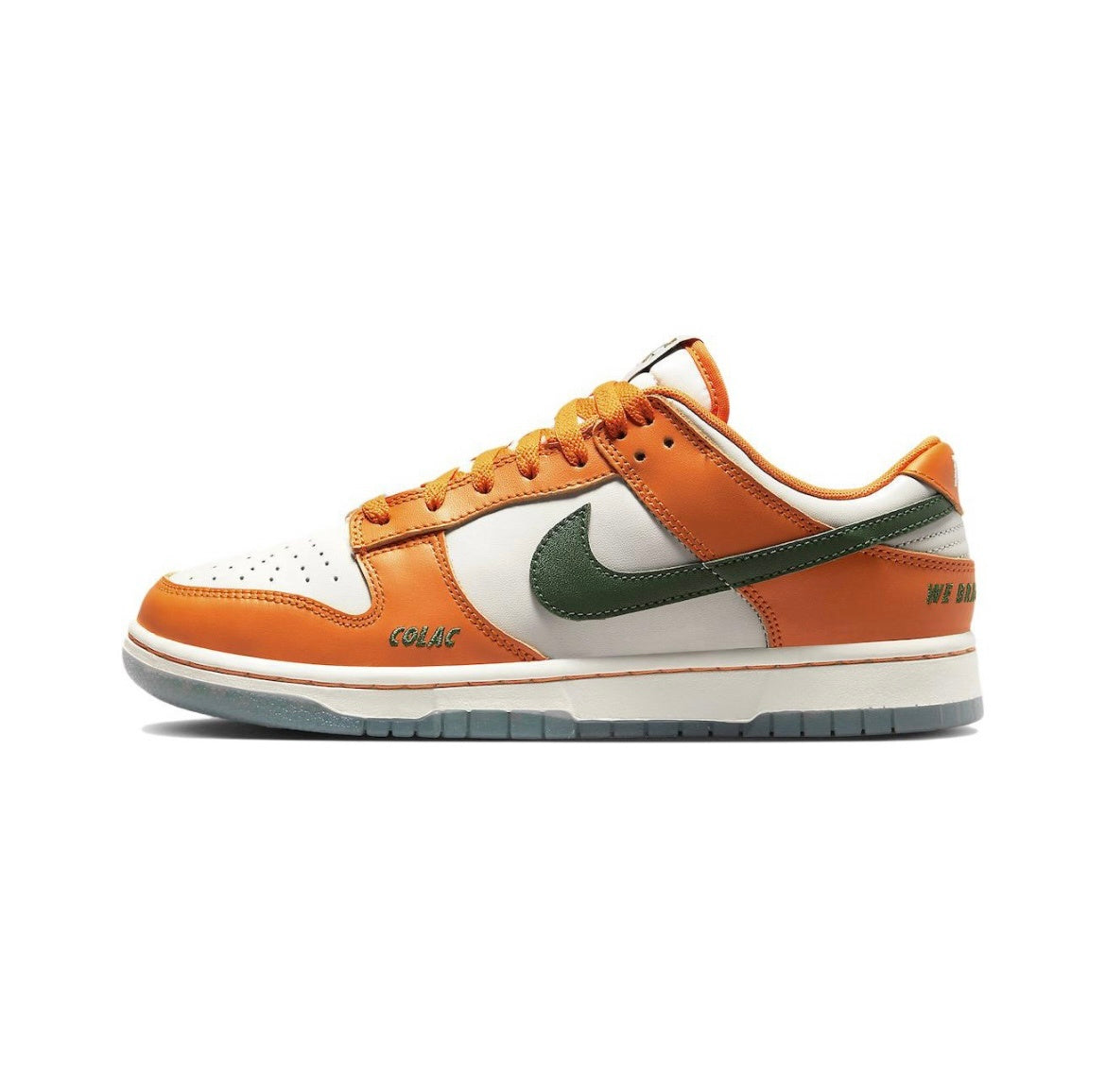 Nike Dunk Low Florida A&M in White Orange DR6188-800 - product image from the listing.