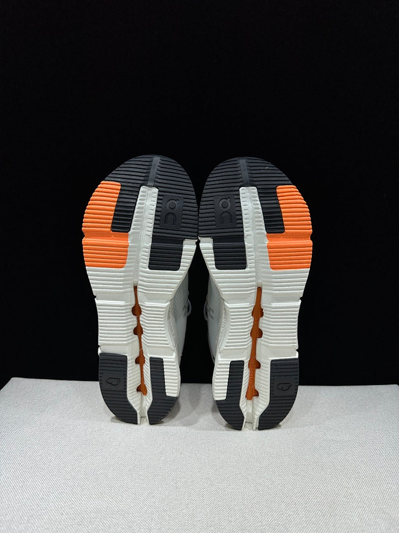 On Cloudnova 2 Sneakers in Gray and Orange - product image from the listing.