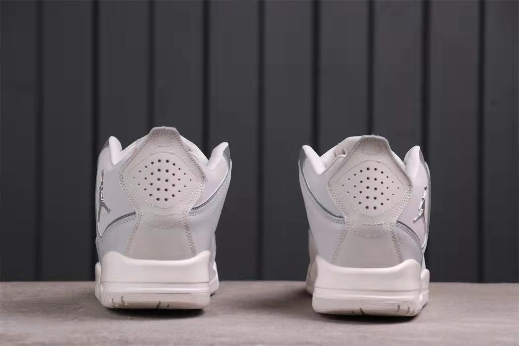 Jordan 23 Low Sneakers in White Gray AR1002-003 - product image from the listing.