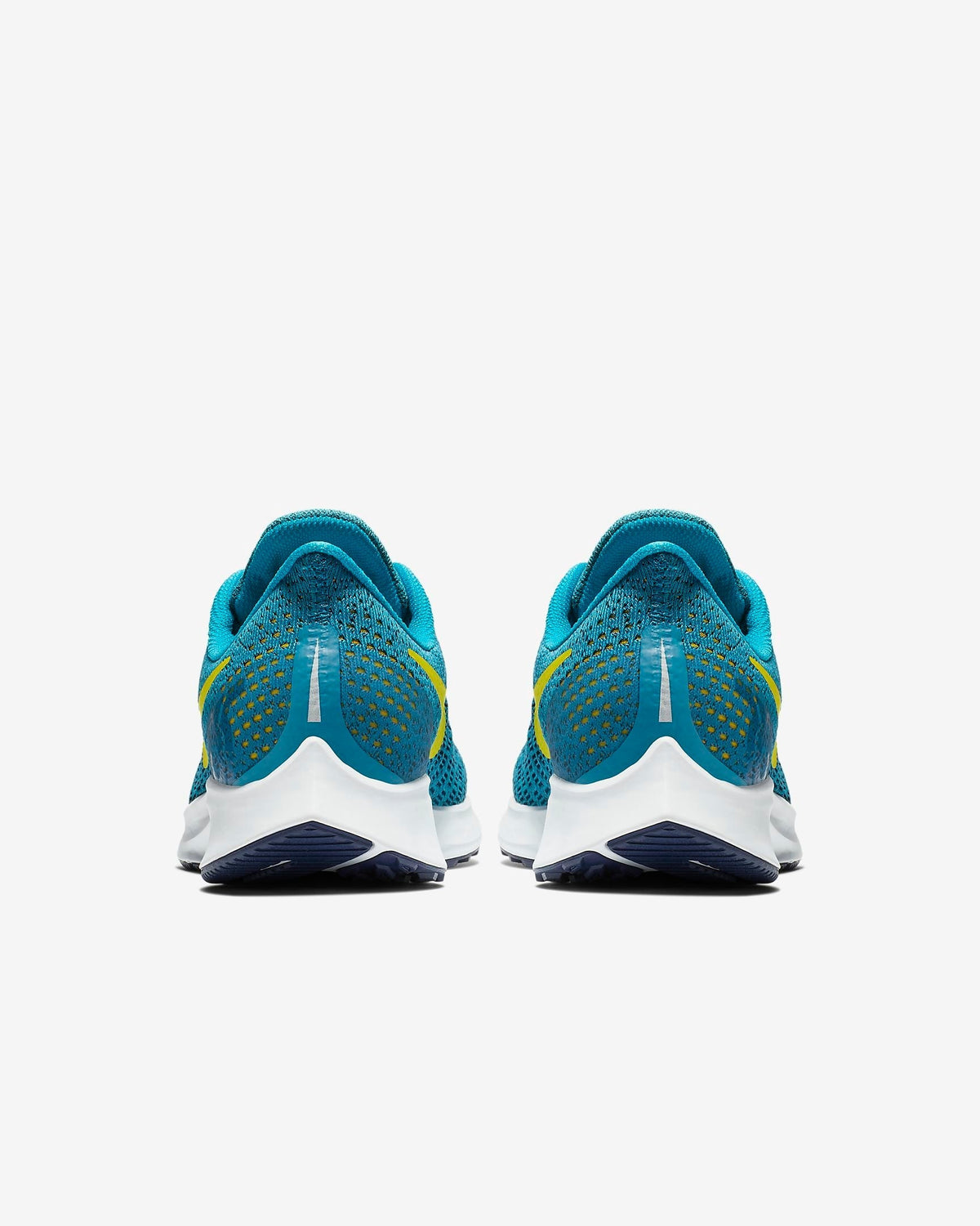 Nike Air Zoom Pegasus 35 Running Shoes in Blue Yellow - product image from the listing.