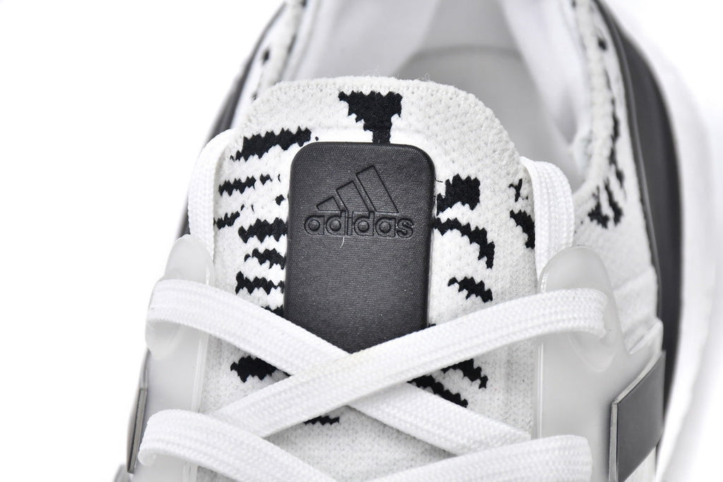 adidas UltraBoost 22 GX5573 White Black Zebra Shoes for Running - product image from the listing.