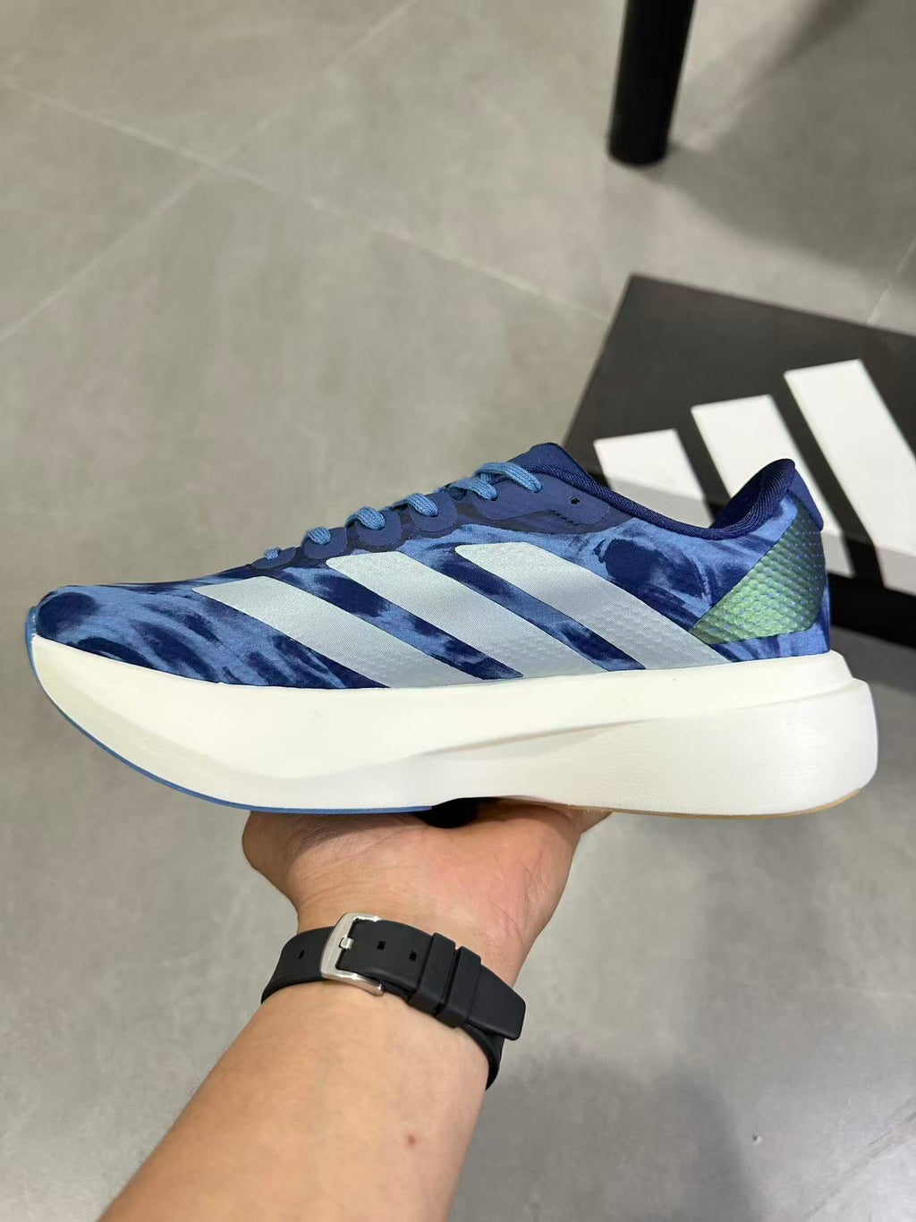 adidas Lightstrike Pro Running Shoes in Blue KI6926 - product image from the listing.