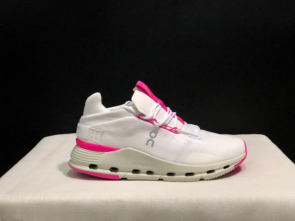 On Cloudnova Sneakers in White Pink - product image from the listing.