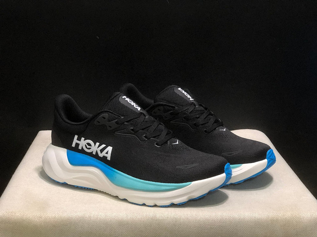 HOKA Arahi 8 Running Shoes, in Black Blue - product image from the listing.