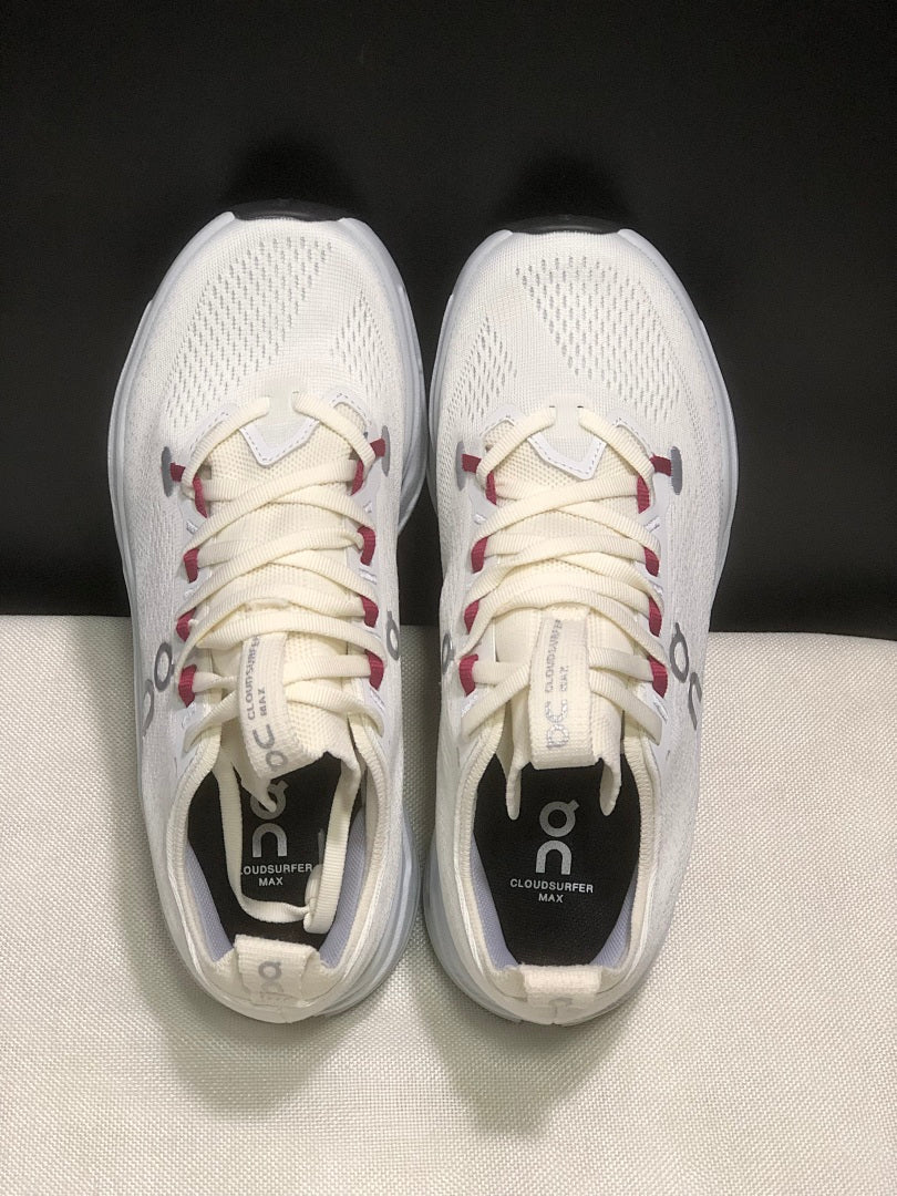 On Cloudsurfer Max Running Shoes in Ivory - product image from the listing.