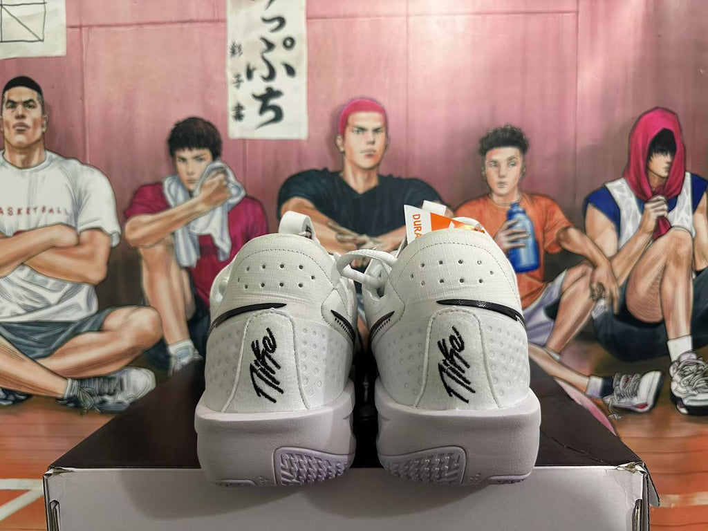 Nike Basketball Sneakers in White and Black - product image from the listing.