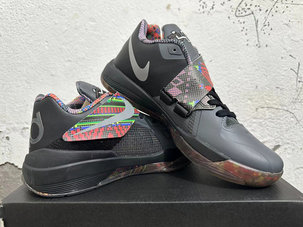Black and Multicolor Nike KD Basketball Shoes - product image from the listing.