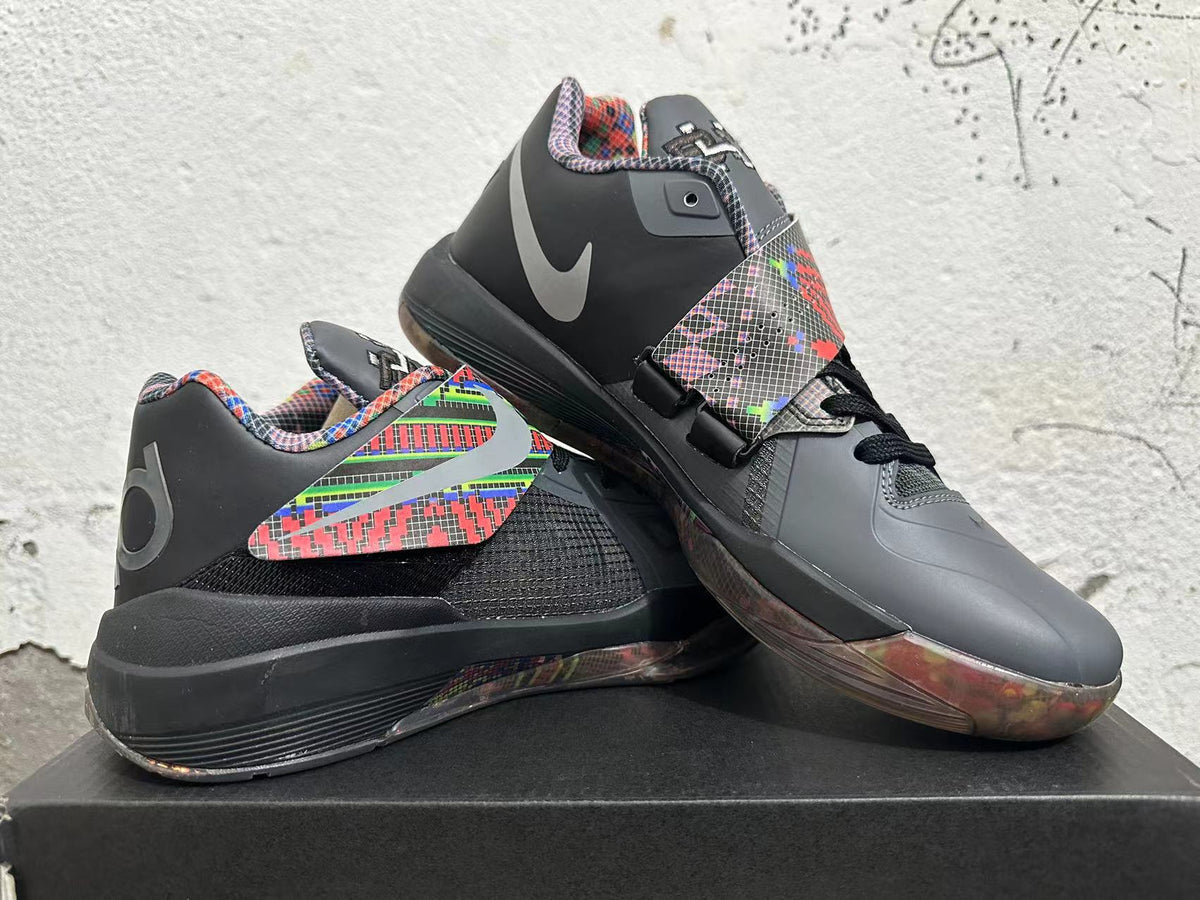 Black and Multicolor Nike KD Basketball Shoes - product image from the listing.