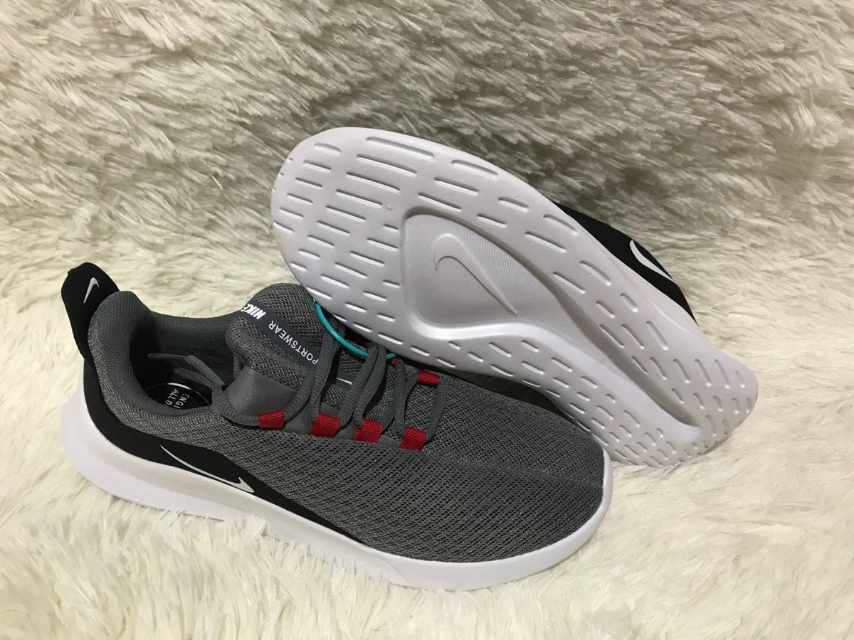 Nike Lunar 5 Sneakers in Gray, in White and Red - product image from the listing.