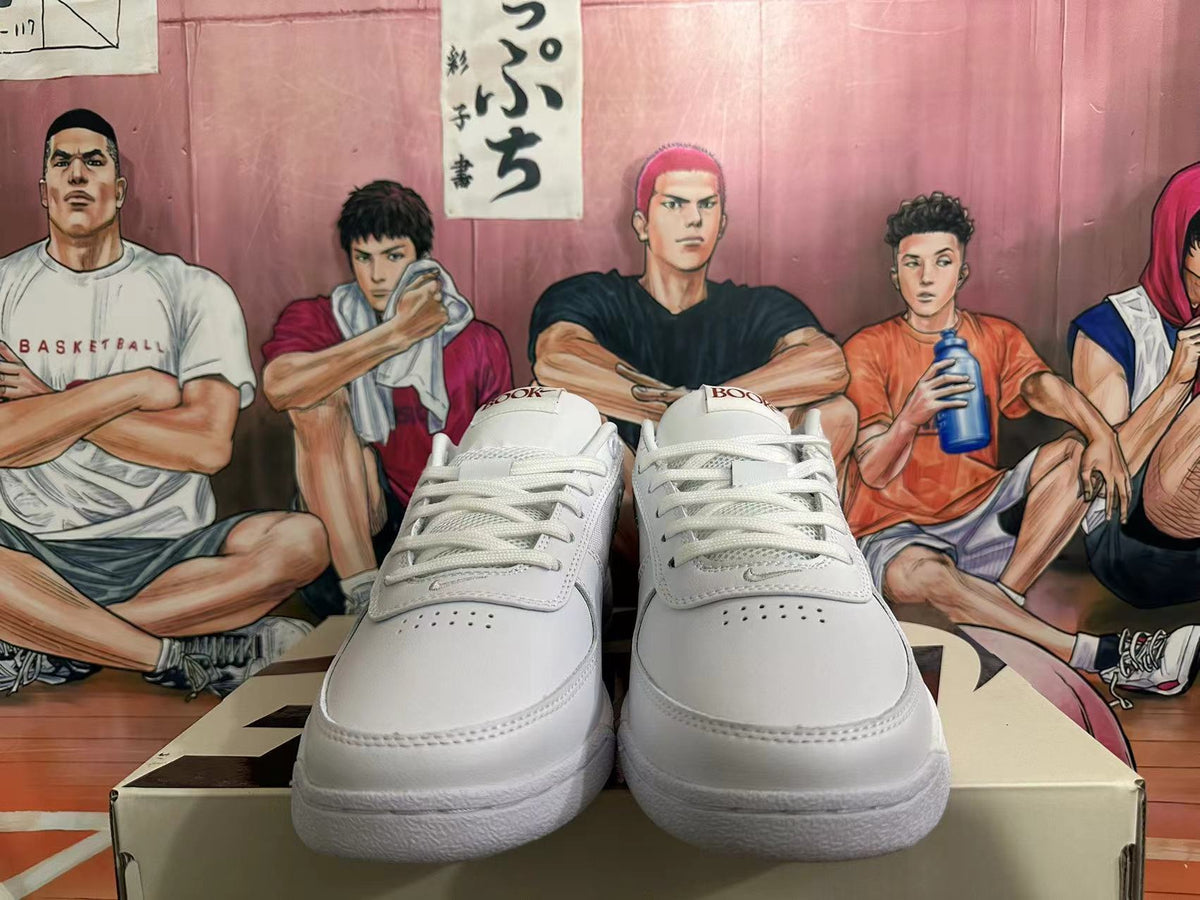 Nike Court Low Trainers White with Snakeskin-Print Swoosh - product image from the listing.