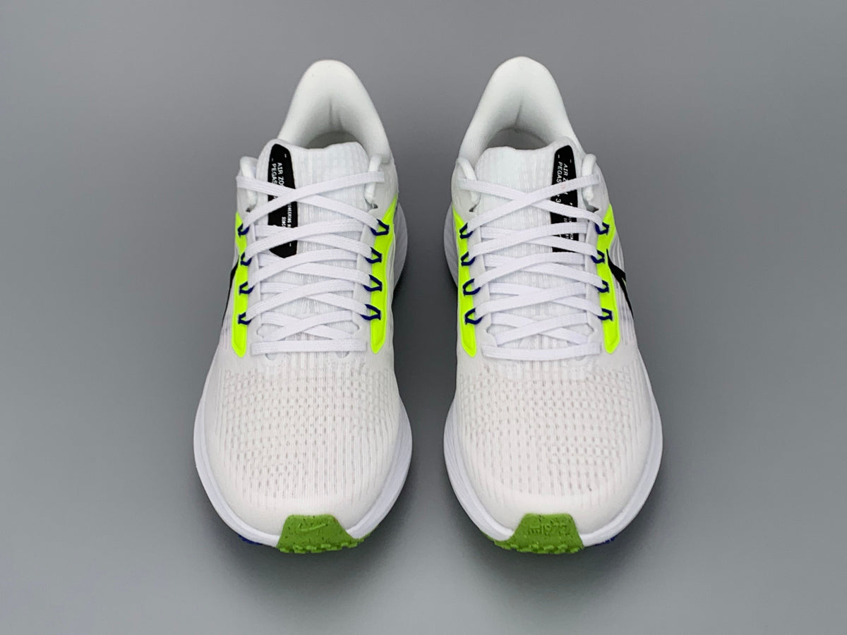 Nike Air Zoom Pegasus 39 Running Shoes in White Green DX1627-100 - product image from the listing.