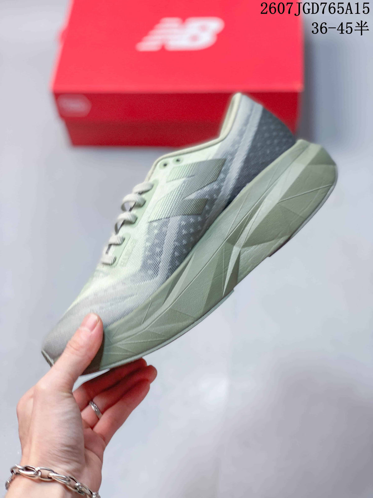 New Balance FuelCell SuperComp Trainer v2 Running Shoes in Gray - product image from the listing.