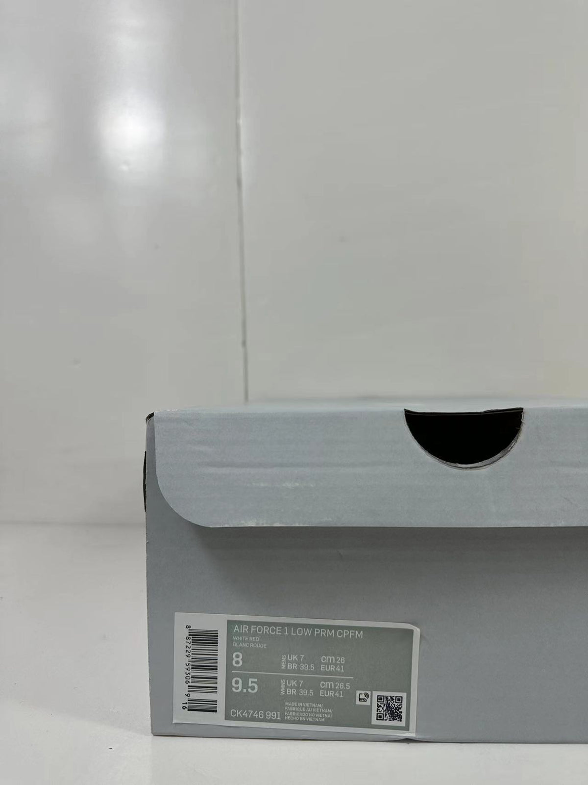 CPFM x Nike Air Force 1 Low in White Red CK4746-991 - product image from the listing.