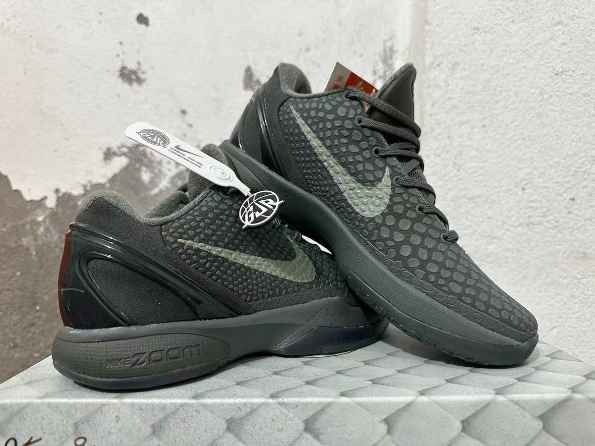 Black Nike Kobe 6 FTB Basketball Shoes - product image from the listing.