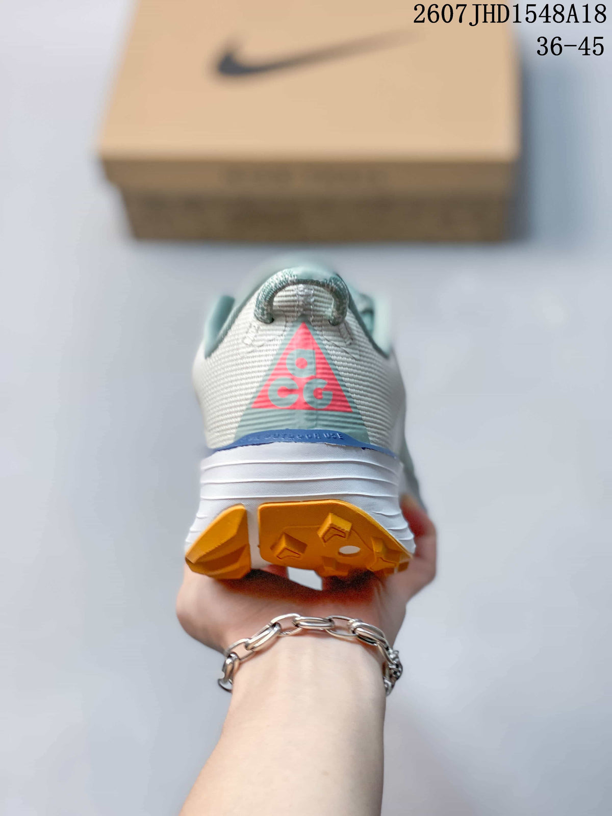 Nike ReactX Pegasus ACG Trail 6 Trail Sneakers in Gray Blue - product image from the listing.
