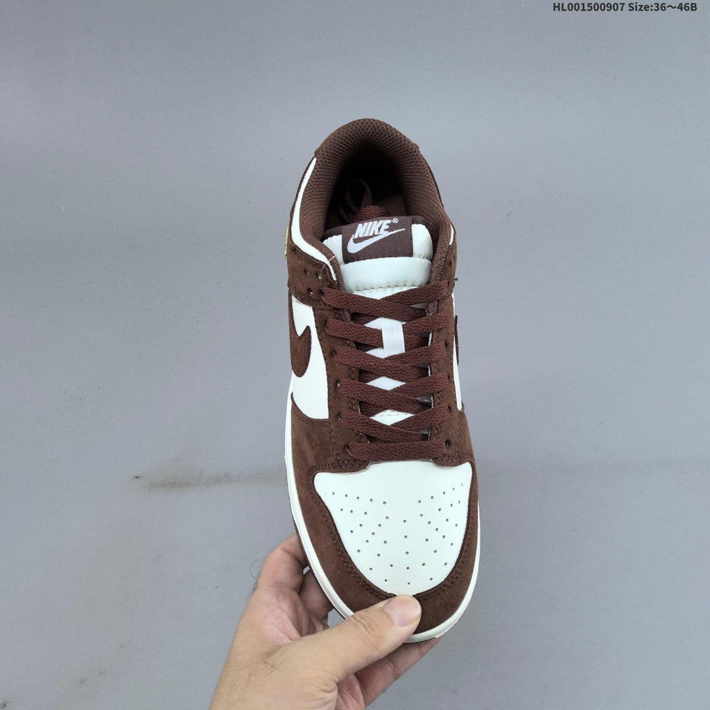 Brown and White Nike Dunk SB Low Sneakers - product image from the listing.