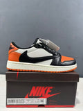 Air Jordan 1 Low Golf Shattered Backboard Black Orange - product image from the listing.