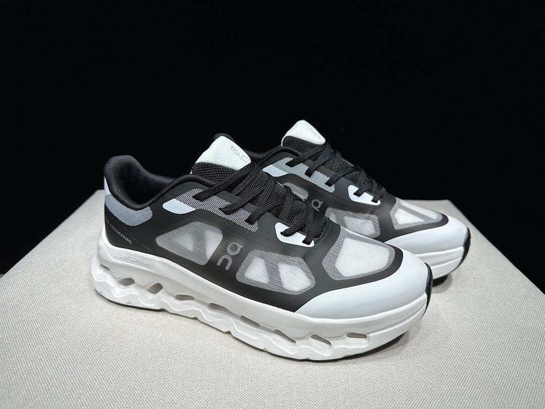 On Cloudtilt Remix Sneakers in White Black - product image from the listing.