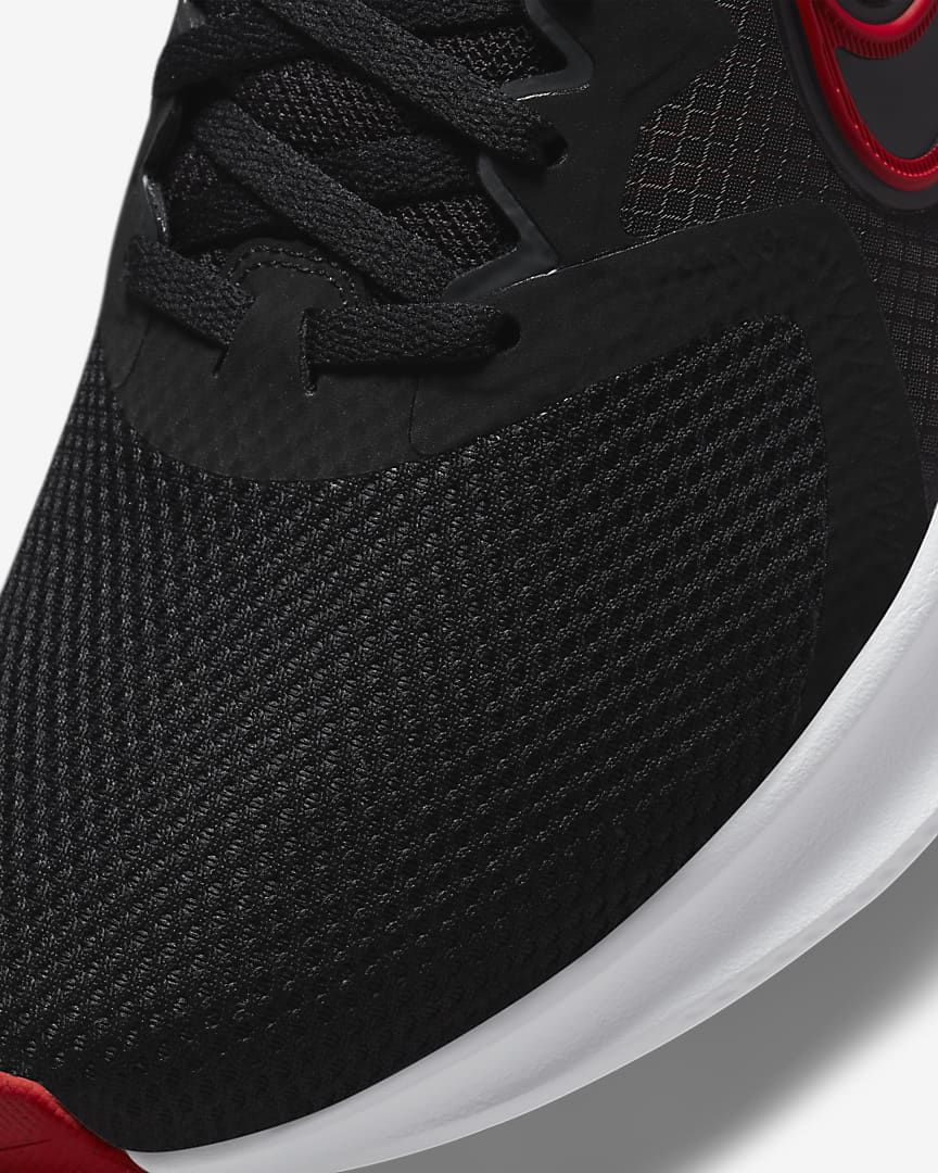 Nike Downshifter 11 Running Shoes in Black Red CW3411-005 - product image from the listing.