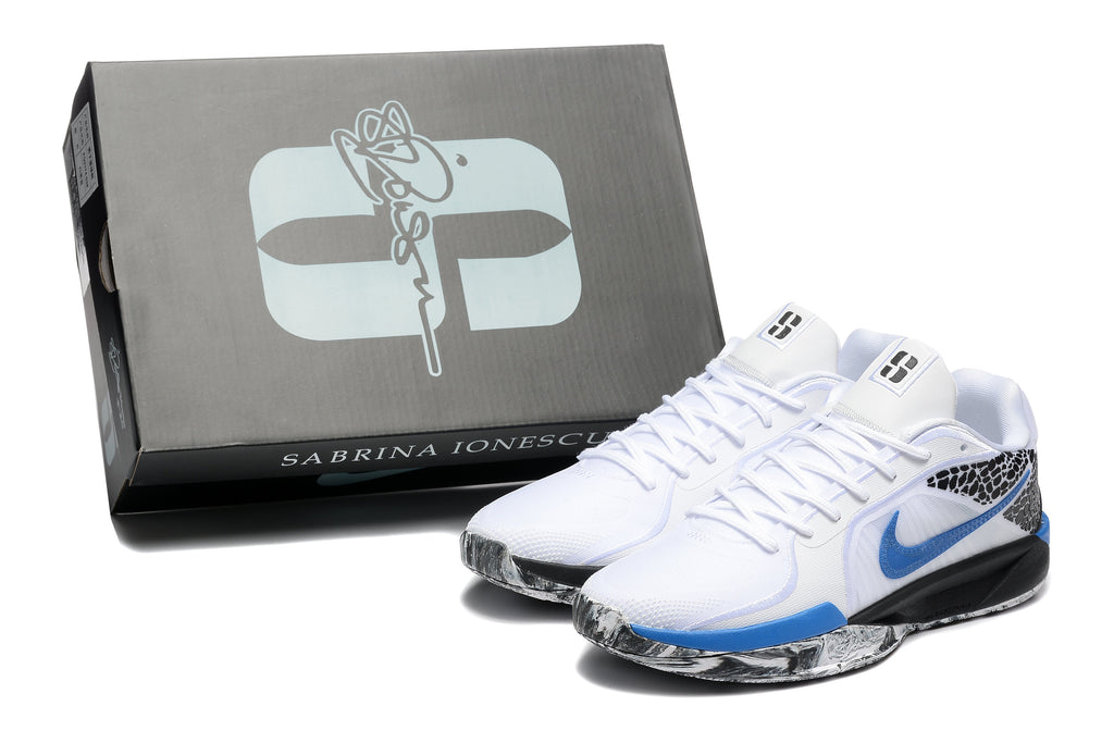 Nike Sabrina 2 Basketball Shoes in White Blue - product image from the listing.