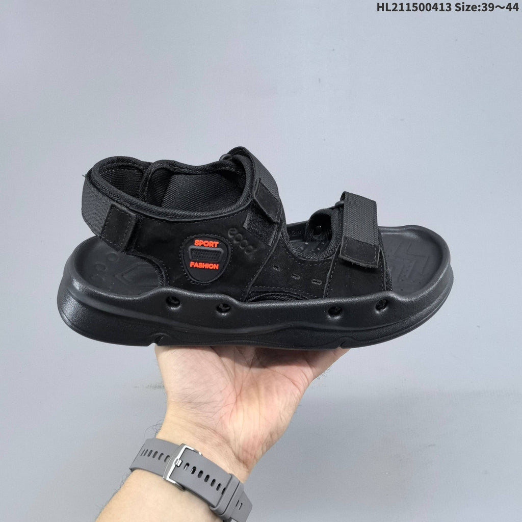 Outdoor Casual Sandals with Adjustable Hook-and-Loop Straps by ECCO - product image from the listing.