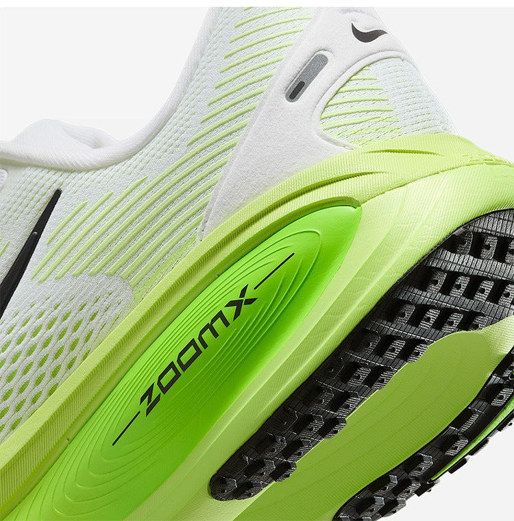 Nike Vomero 18 Running Shoes in White Green HM6803-100 - product image from the listing.
