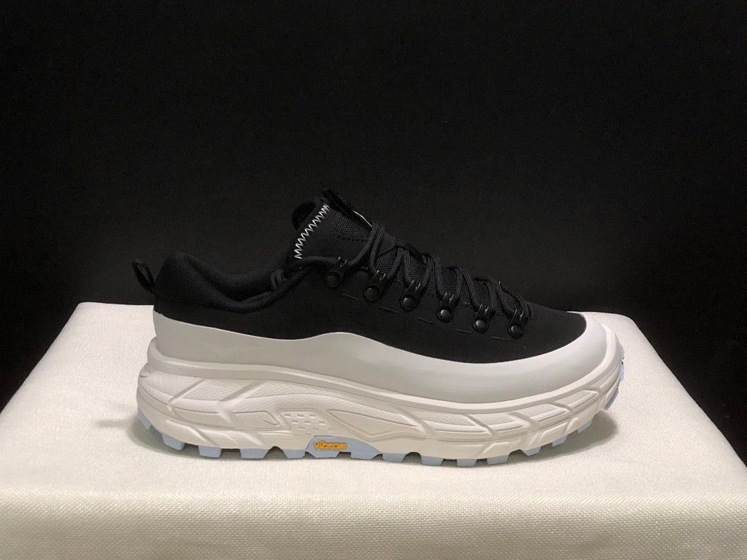 HOKA ONE ONE Tor Summit Black White Trail Trainers - product image from the listing.