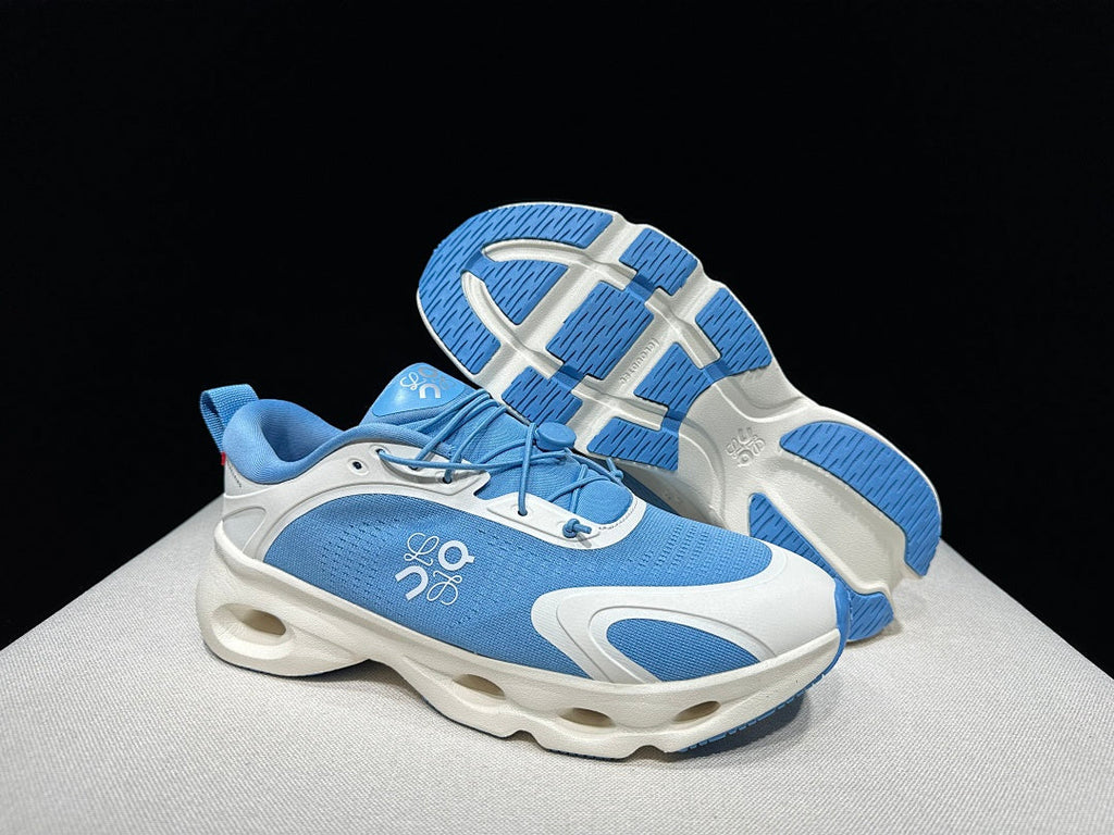 On x Loewe Cloudventure 3.0 Sneakers in White and Blue - product image from the listing.