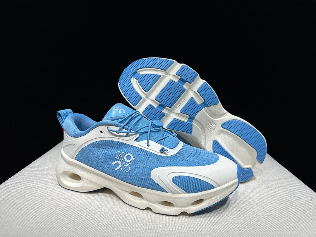 On x Loewe Cloudventure 3.0 Sneakers in White and Blue - product image from the listing.
