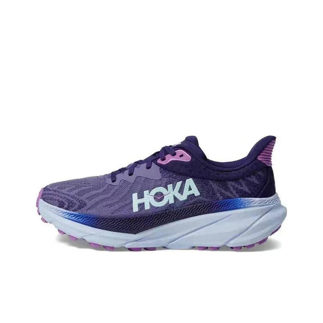 HOKA Challenger 7 Trail Running Shoes in Purple - product image from the listing.
