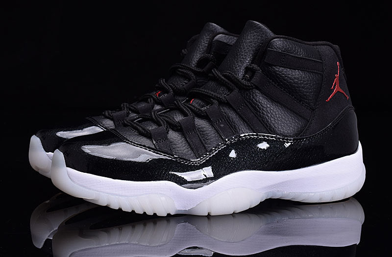 Air Jordan 11 High-Top Basketball Shoes Black White - product image from the listing.