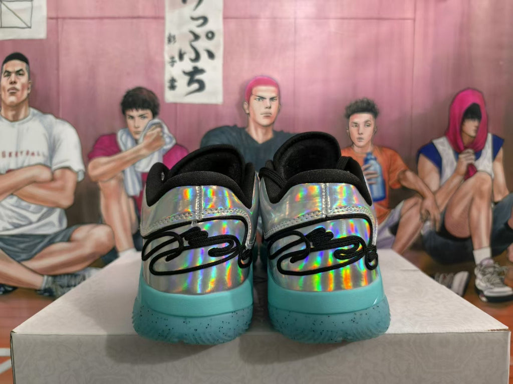 Nike LeBron 20 Basketball Footwear Silver Holographic - product image from the listing.