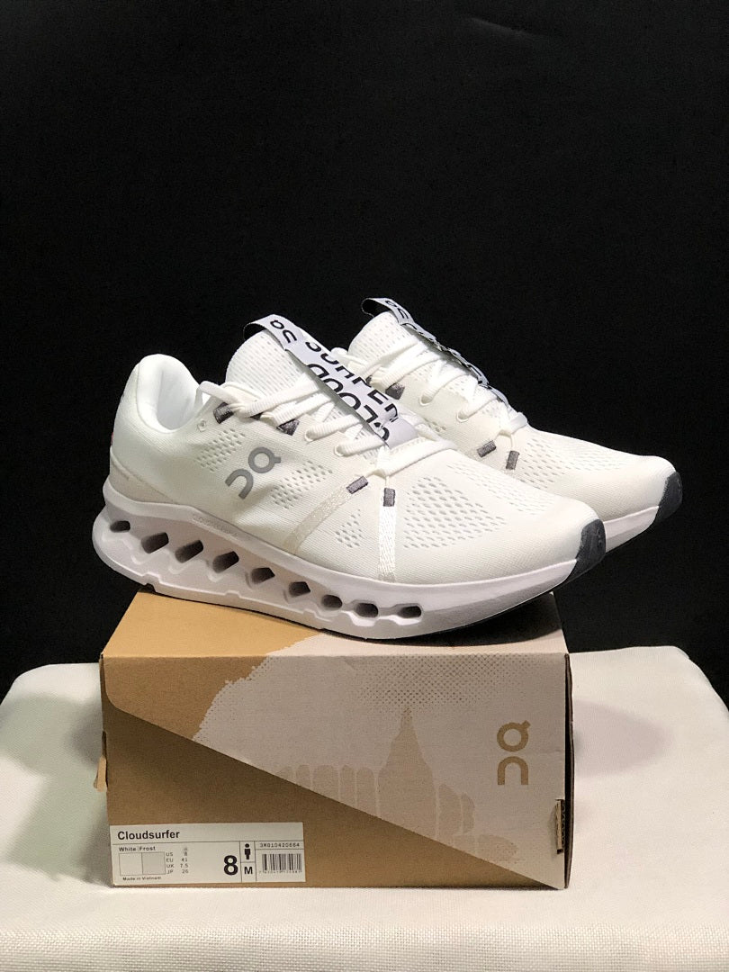 On Cloudsurfer Running Shoes in White - product image from the listing.