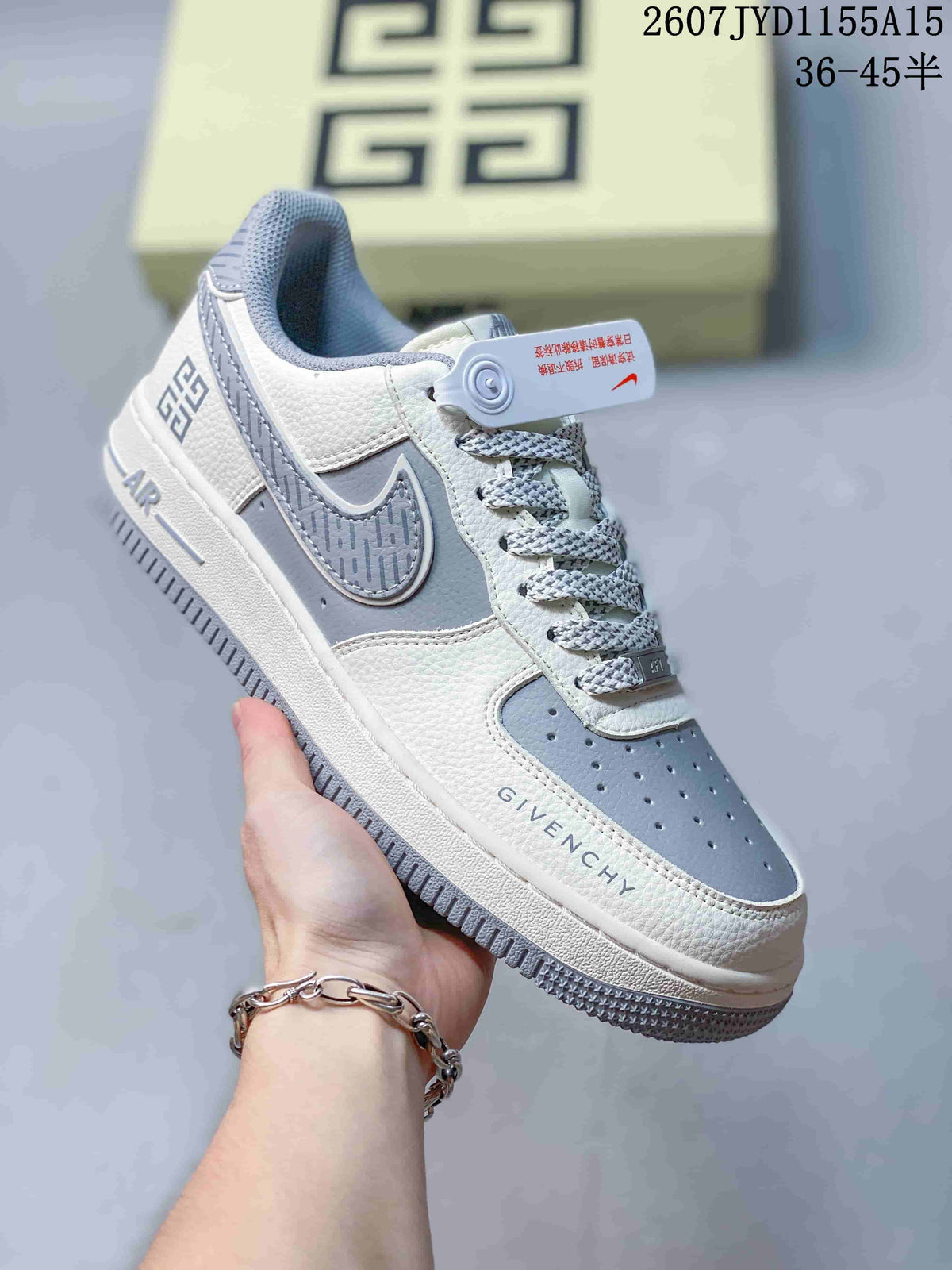 Nike Air Force 1 Low Sneakers in Gray Blue 2607JYD1155A15 - product image from the listing.