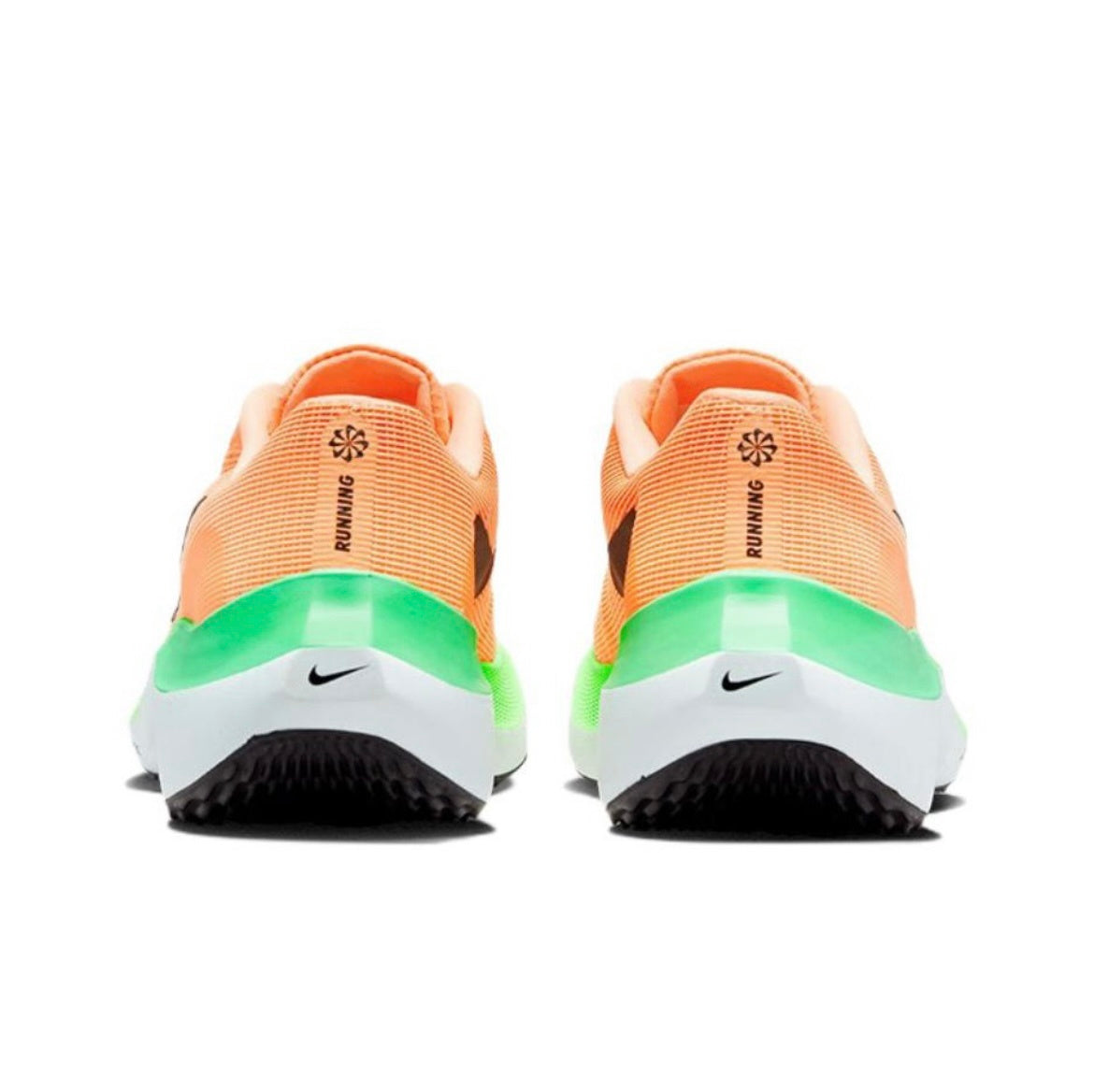 Nike Zoom Fly 5 Running Shoes in Orange Green DM8974-800 - product image from the listing.