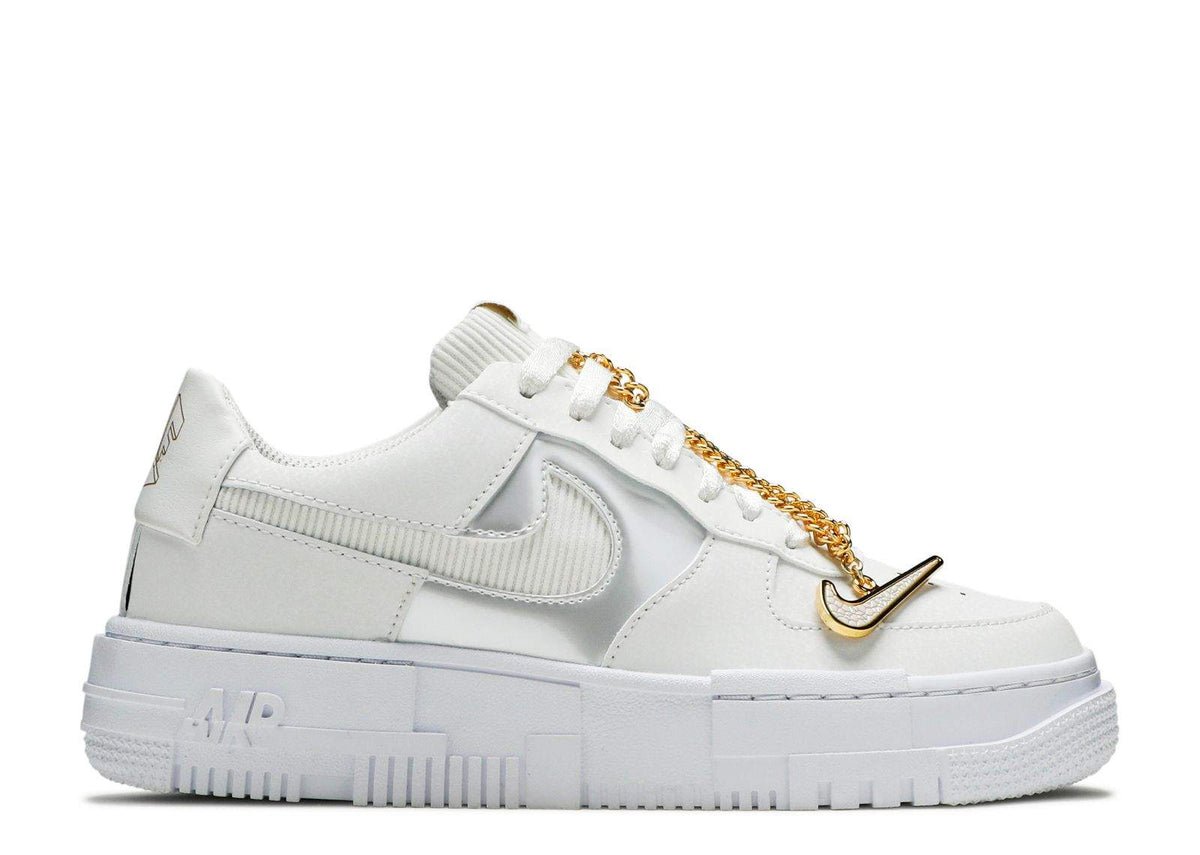 Nike Air Force 1 Pixel 'White Gold Chain' Footwear - product image from the listing.